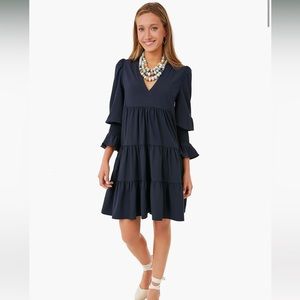 Navy Crepe Kenzo Mini - Tuckernuck - XS